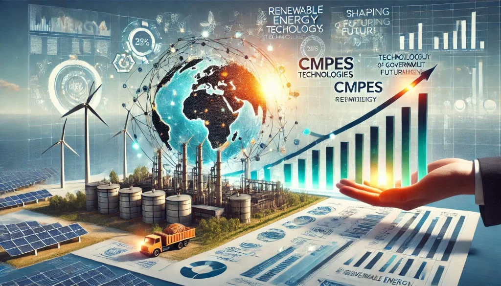 Graph showing the rising adoption of renewable energy technologies and CMPES&rsquo;s key role in advancing these trends.